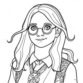 Luna Lovegood Coloring Page