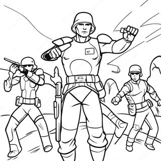 Hunter Leading the Bad Batch Coloring Page | Star Wars Bad Batch 塗色頁