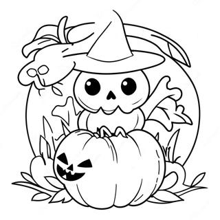 Adult Halloween Coloring Page | Adult Halloween 塗色頁