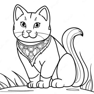 Warrior Cat Coloring Page | Warrior Cat 塗色頁