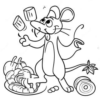 Ratatouille Coloring Page | Ratatouille 塗色頁