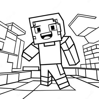 Minecraft Alex Coloring Page | Minecraft Alex 塗色頁