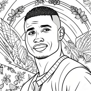 Jalen Hurts Coloring Page | Jalen Hurts 塗色頁