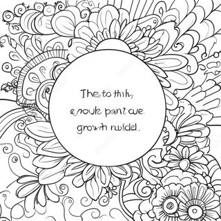 Growth Mindset Inspirational Quote Coloring Page | Growth Mindset 塗色頁