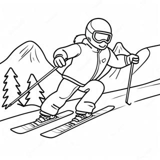 Winter Sports Coloring Page
