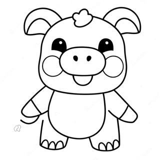 Roblox Piggy Coloring Page