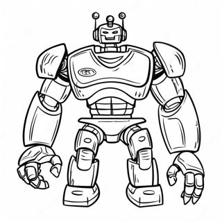 Real Steel Robot Coloring Page