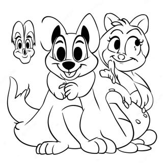 Classic Disney Characters Coloring Page | Disney 100 塗色頁
