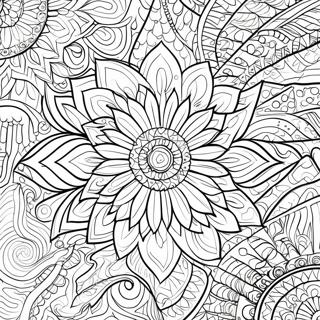 Intricate Tessellation Patterns Coloring Page