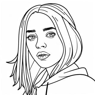 Billie Eilish Coloring Page | Billie Eilish 塗色頁