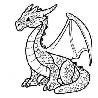 Ender Dragon Coloring Page