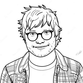 Ed Sheeran Coloring Page