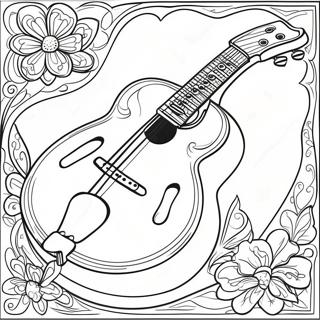 Mandolin Coloring Page