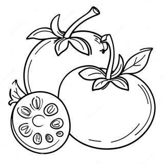 Tomato Coloring Page | Tomato 塗色頁