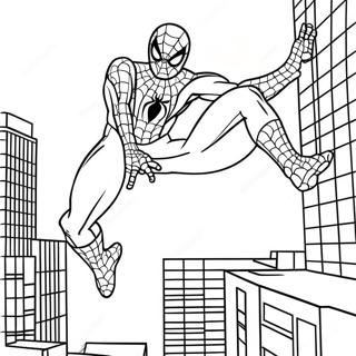 Spiderman 3 Action Scene Coloring Page | Spiderman 3 塗色頁