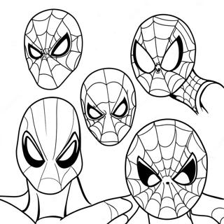Spiderman 3 Villains Coloring Page | Spiderman 3 塗色頁