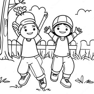 Exciting Field Day Games Coloring Page | Field Day 塗色頁