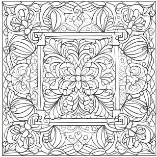 Quilt Patterns Coloring Page | Quilt Patterns 塗色頁