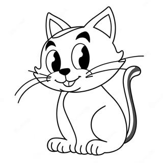 Funny Sylvester the Cat Coloring Page | Sylvester the Cat 塗色頁