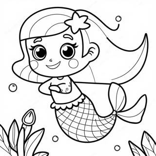 Lol Mermaid Coloring Page | Lol Mermaid 塗色頁