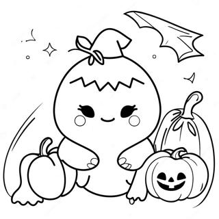 Halloween Squishmallow Coloring Page | Halloween Squishmallow 塗色頁