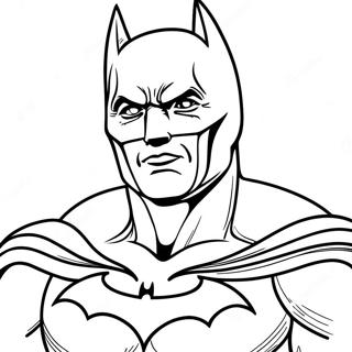 Batman in Dark Costume Coloring Page | Batman vs Superman 塗色頁