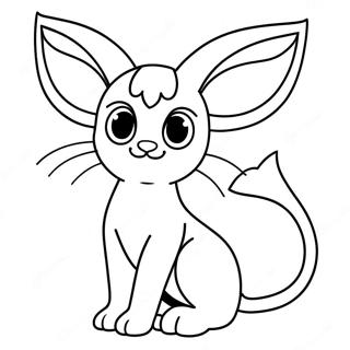Espeon Coloring Page | Espeon 塗色頁