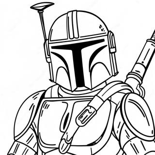 Mandalorian Coloring Page | Mandalorian 塗色頁