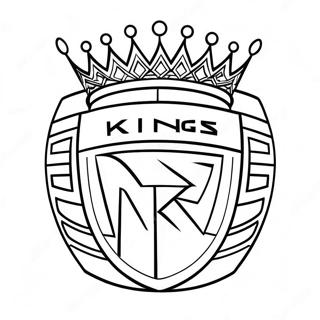 Sacramento Kings Logo Coloring Page | Sacramento Kings 塗色頁