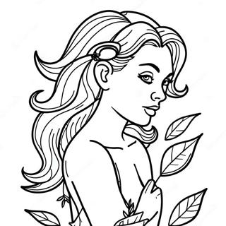 Poison Ivy Coloring Page | Poison Ivy 塗色頁