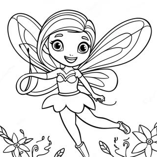 Bloom Winx Club Coloring Page