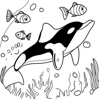 Orca Coloring Page