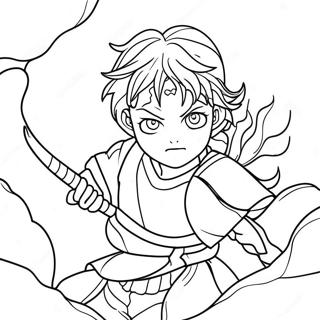 Demon Slayer Manga Panels Coloring Page | Demon Slayer Manga Panels 塗色頁