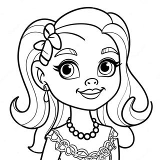 Frankie Monster High Coloring Page
