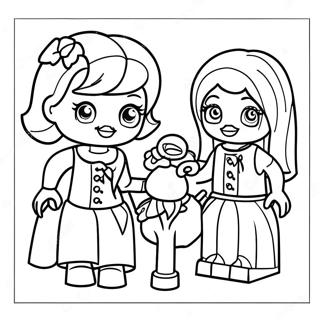 Lego Friends Coloring Page | Lego Friends 塗色頁