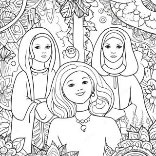 Mystical Hidden Figures Coloring Page | Hidden Figures 塗色頁