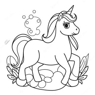 Easter Unicorn Coloring Page | Easter Unicorn 塗色頁