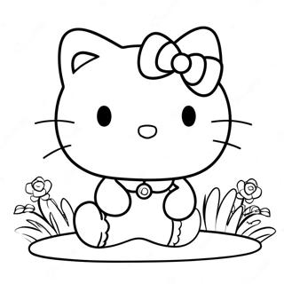 Hello Kitty Coloring Page | Hello Kitty and Friends 塗色頁