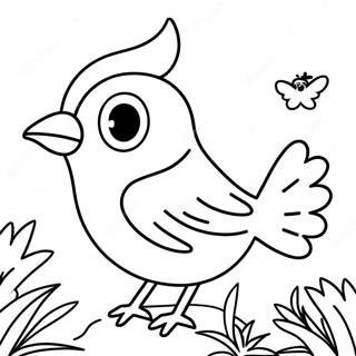 Christmas Bird Coloring Page | Christmas Bird 塗色頁