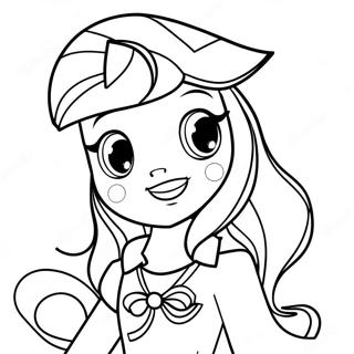 Sunset Shimmer Equestria Girl Coloring Page | Sunset Shimmer Equestria Girl 塗色頁