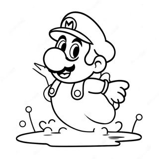 Super Mario Odyssey Coloring Page