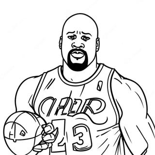 Shaq Coloring Page | Shaq 塗色頁