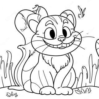 Cheshire Cat Coloring Page | Cheshire Cat 塗色頁