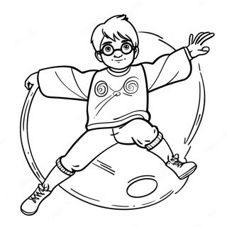 Harry Potter Quidditch Coloring Page