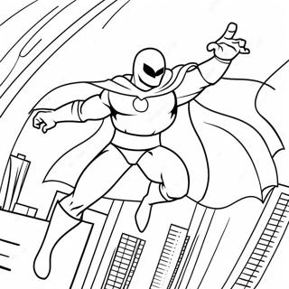Moon Knight in Action Coloring Page | Moon Knight 塗色頁