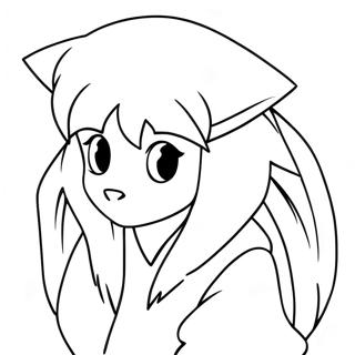 Inuyasha with Tetsusaiga Coloring Page | Inuyasha 塗色頁