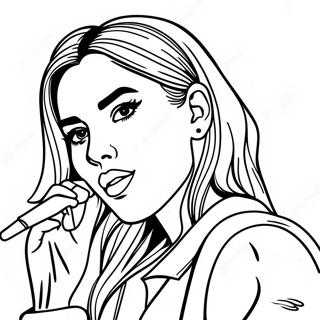 Dua Lipa Coloring Page | Dua Lipa 塗色頁