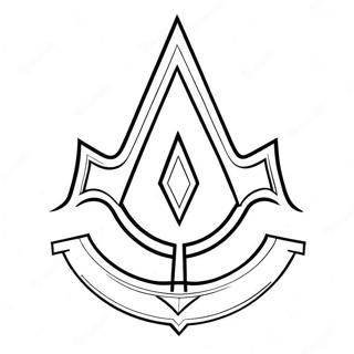 Assassin's Creed Logo Coloring Page | Assassin's Creed 塗色頁