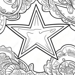 Dallas Cowboys Logo Coloring Page | Cool Dallas Cowboys 塗色頁