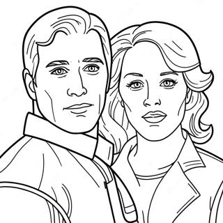 Turning Red Movie Characters Coloring Page | Turning Red 塗色頁